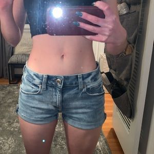 Low Rise Jean Shorts